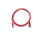 Cordon de brassage UTP 1P RJ45/RJ45 2m rouge