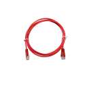 Cordon de brassage téléphonique UTP 1P RJ45/RJ45 2m rouge